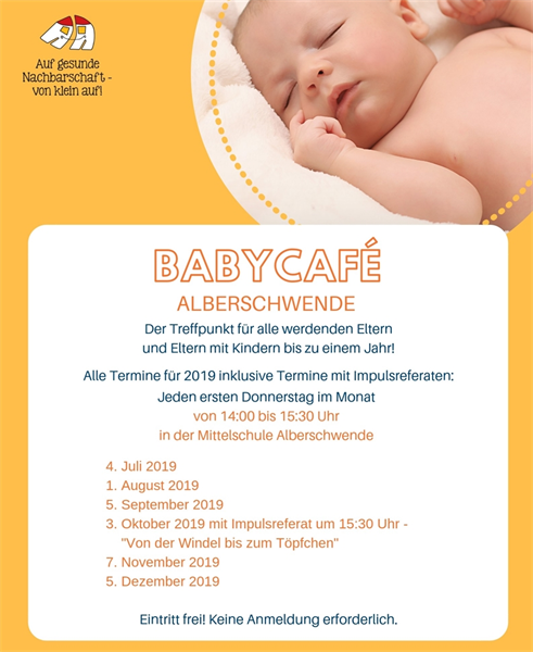 Babycafe Termine 2019- Sommer _ Herbst
